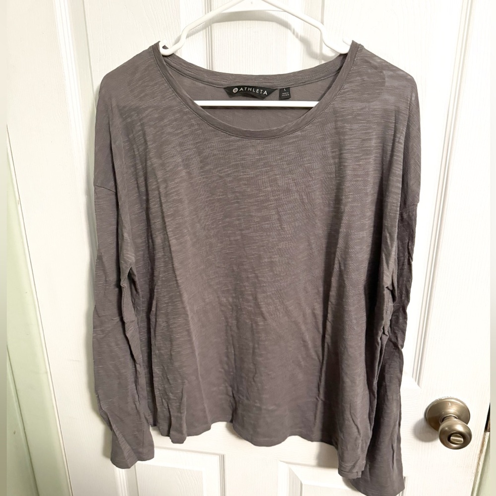 Nwot Athleta Organic Daily Long Sleeve Tee